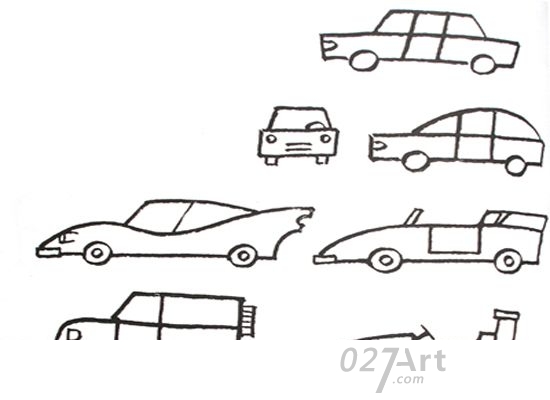 欧宝平台小汽车简笔画：乘用车和商用车_小汽车简笔画(图1)