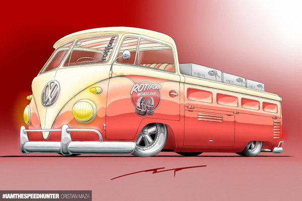 分享维基体育自全世界的汽车插画艺术(图8)