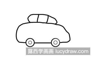简单又帅气的小汽车简笔画教程 维基体育漂亮的彩色小汽车怎么画好看(图4)