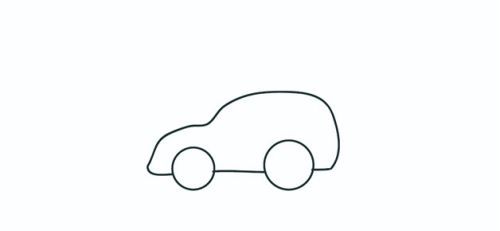 易学又简单的小汽车简笔画怎么画 简单又带颜色的汽车简笔画教程带步骤维基体育(图2)