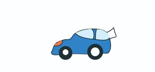 易学又简单的小汽车简笔画怎么画 简单又带颜色的汽车简笔画教程带步骤维基体育(图4)