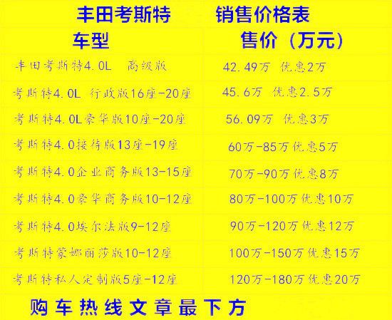 维基体育丰田考斯特官网丰田考斯特汽车之家价格(图2)